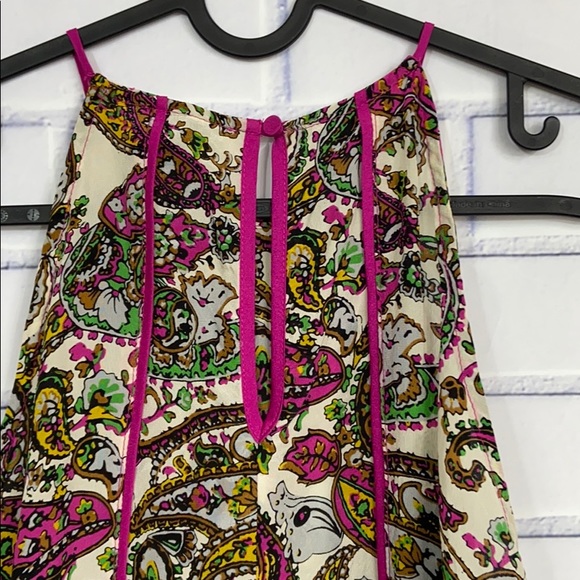 GREYLIN Paisley Print Silk Sleeveless Top - Picture 5 of 5